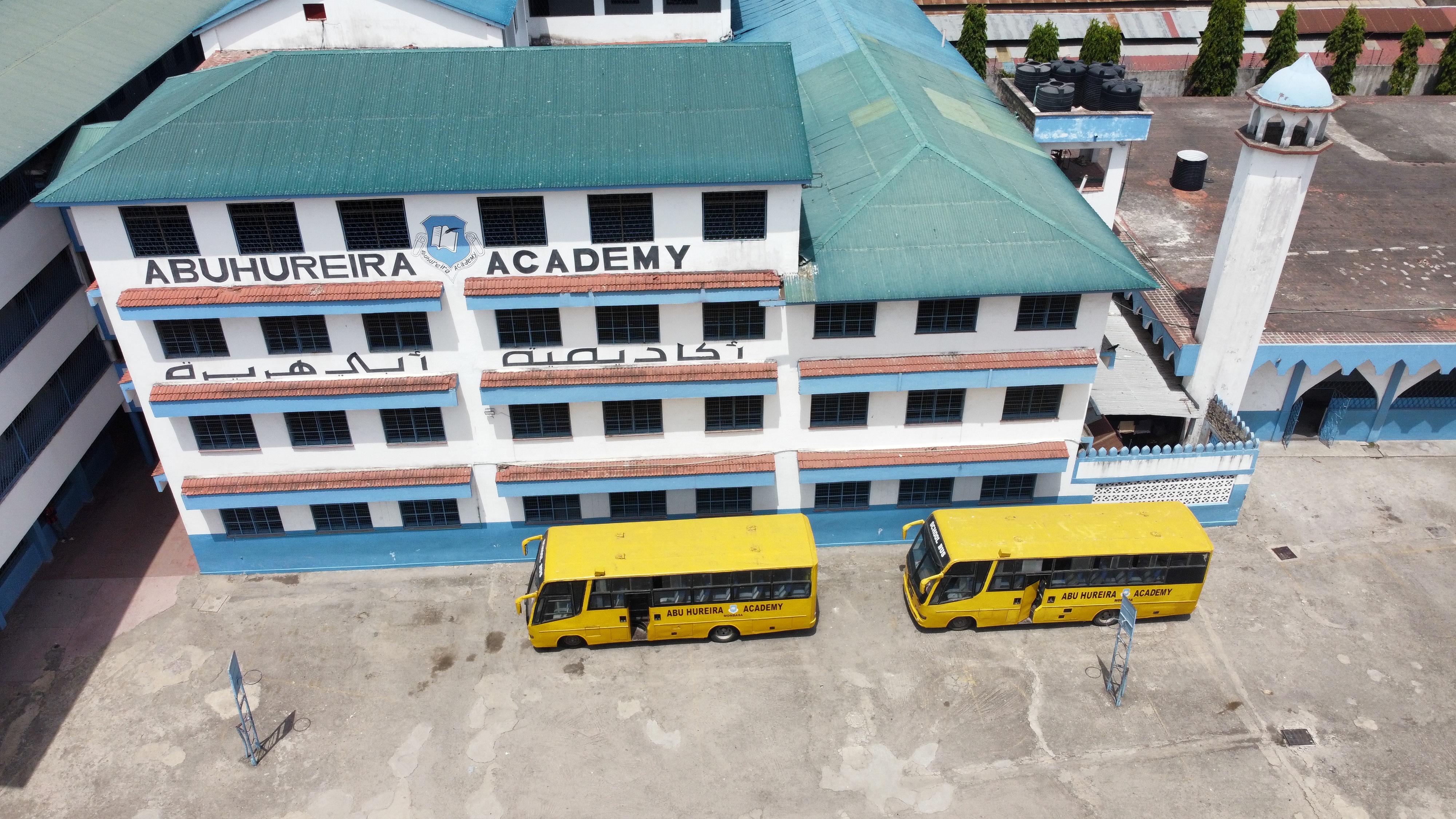 Aerial view of Abuhureira Academy campus